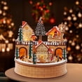 thumbnail image 3 of Kurt Adler Wooden LED Light-Up Santa Musical Christmas Village, 7.75in, 3 of 3