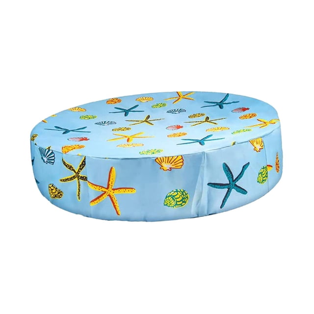 S SERENABLE Round Dog Pool Cover Collapsible Windproof Drawstring Design Portable Protective 160x30cm