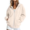 thumbnail image 2 of Womens Zip Up Hoodies 2026 Y2K Casual Long Sleeve Zipper Sweatshirts Fall Winter Comfy Track Jackets with Pockets, S, 2 of 6