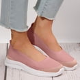 thumbnail image 4 of kakina CMSX Women's Flats Go Walk Shoes,Lightweight Casual Non-Slip Comfortable Walking Solid Color Sneakers Knit Mesh Breathable Running Sneakers 4.5(35), 4 of 7