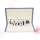 thumbnail image 2 of unbranded Tarjeta En Papel Premium 3D Para Enviar Agradecimiento A En Color Azul, 2 of 7