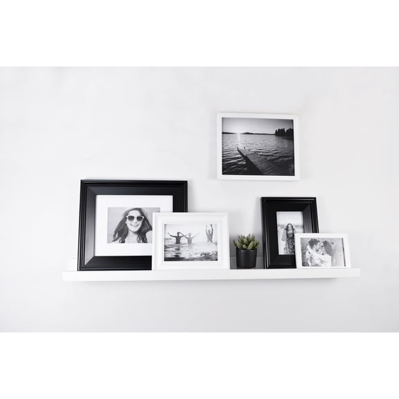 Mainstays 32" W x 4" D x 2" H Picture Wall Ledge, White Finish