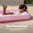 thumbnail image 2 of Tumbona inflable para broncearse para piscina Float SLOOSH 4 en 1, color rosa, 2 of 7