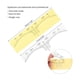 thumbnail image 4 of Etiqueta engomada de la regla de las cejas regla de las cejas transparente 100 piezas desechables para el diseño ANGGREK Otros, 4 of 8