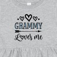 thumbnail image 4 of Inktastic My Grammy Loves Me Grandchild Girls Baby Dress, 4 of 5