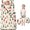 Christmas Sketch Pine Tree Pattern, variant on Christmas Santa Snowflake Pattern Kids Nap Mat, All-in-One Nap Pad with Handle & Fastening Straps, Hypoallergenic Gifts for Daycare Preschool,50"x20"