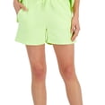 thumbnail image 3 of ID Ideology Women's Drawstring Fleece Shorts Green Size Medium, 3 of 3