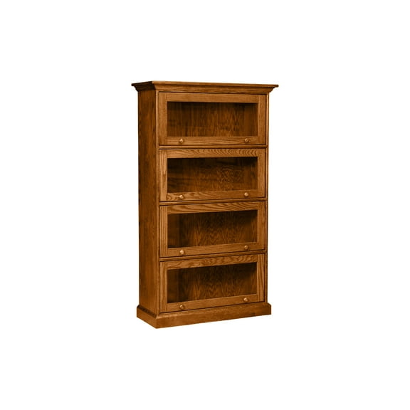 Traditional Oak 4 Door Lawyer Bookcase