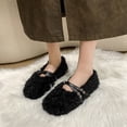 thumbnail image 2 of Domuza Mary Jane Shoes Women Slip on Dressy Ballet Shoes for Women 2026 New Fashion Non-Slip Flats for School Formal Walking Black 7.5（EU-39）, 2 of 4