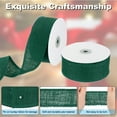thumbnail image 4 of Uxcell 2 Inch Wide 10 Yards Burlap Ribbon, Natural Jute Fabric Crafts Roll Gift Wrapping Green, 4 of 5