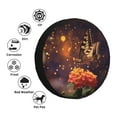 thumbnail image 4 of Wukai Butterfly Sitting on a Flower Print Spare Tire Cover for RV Trailer,Waterproof PVC Faux Leather Wheel Cover Fit for Truck,Trailer,RV,SUV,Camper and Most Vehicle-15 inch, 4 of 6