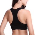 thumbnail image 3 of Deepwonder Women Racerback Sports Bras - Removable Padded Seamless High Impact Support Workout Yoga Gym Activewear Bra Wire Free Breathable Bra, 3 of 6