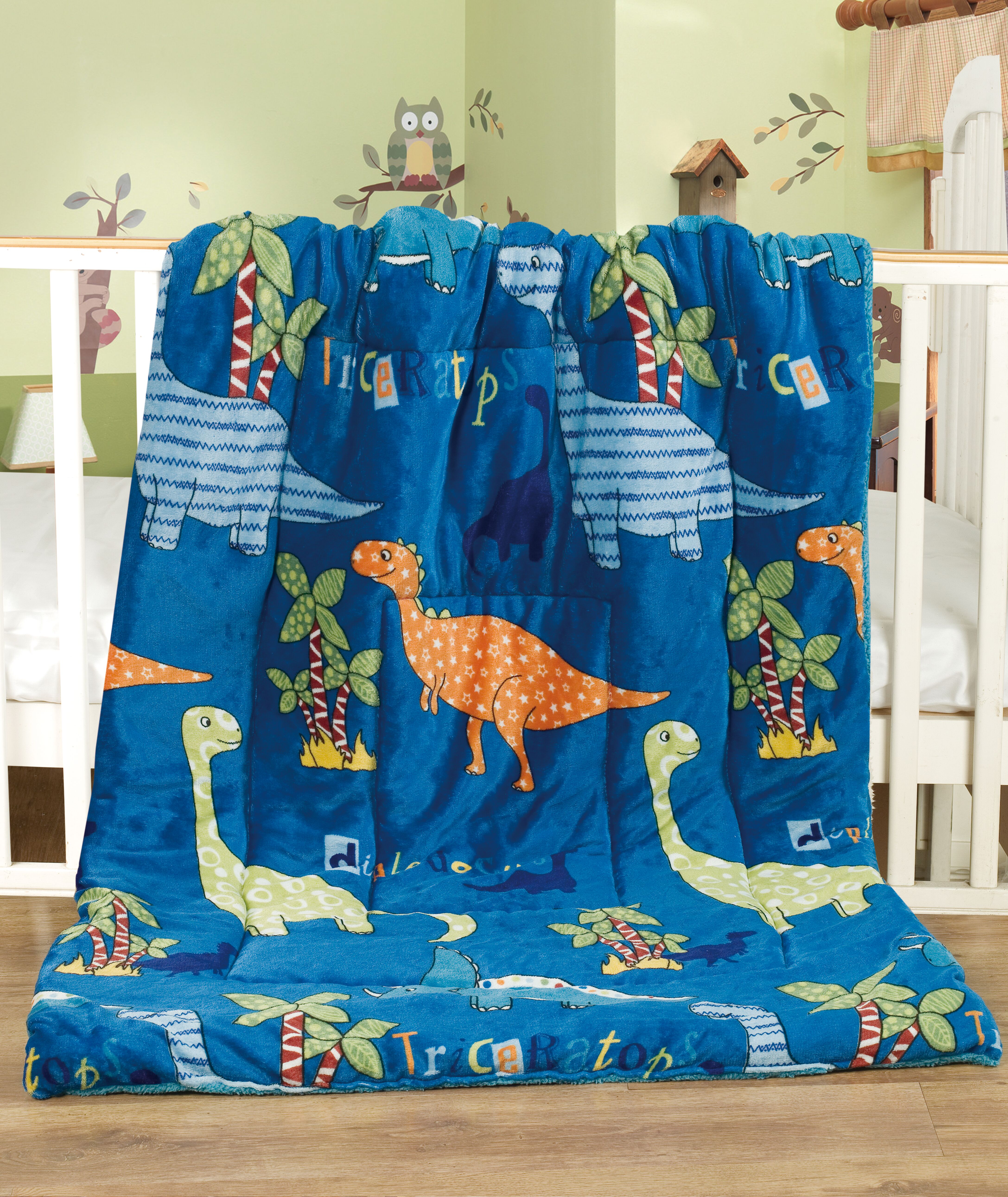 Orly's Dream Soft Flannel Touch Baby Comforter / Blanket with Borrego