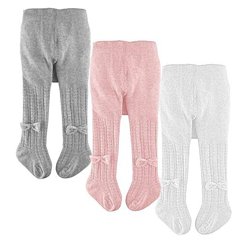 slaixiu Cotton Baby Girl Tights Cable Knit Seamless Toddler Leggings Pants Stockings