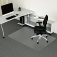 thumbnail image 3 of LEEYNEER Easy-Glide Office Chair Mat for Carpet - Rectangle PVC Floor Protector  Smooth Rolling Desk Mat for Low Pile Carpets  Durable & Quiet Design for Modern Workspaces  Workspace Enha, 3 of 6