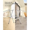 thumbnail image 4 of SONGMICS Tendedero, Secador de Pie, 143-238 cm Extensible, Plegable, Independiente, para Uso en Interiores y Exteriores, Gris Paloma, 4 of 5