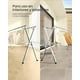 thumbnail image 4 of SONGMICS Tendedero, Secador de Pie, 143-238 cm Extensible, Plegable, Independiente, para Uso en Interiores y Exteriores, Gris Paloma, 4 of 5