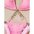 thumbnail image 4 of Women's Halter Tie Side Triangle Bikini Set String 2 Piece Bikini Swimsuit Bathing Suit, 4 of 5