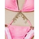 thumbnail image 4 of Conjunto de bikini de triángulo lateral con lazo halter para mujer, traje de baño de bikini de 2 piezas, 4 of 5