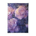 thumbnail image 2 of Ryvnso Roses Flowers Purple Rectangle Table Cloth Tablecover Dinning Tablecloth 60"x120", 2 of 8