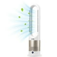 thumbnail image 2 of Tower Fan Bladeless, 16 ft/s Velocity Quiet Floor Fan that Blows Cold & Heating Air, 80° Oscillating Fans with 8 Speeds, 9H Timer, Standing Fans with Remote Control for Bedroom, Office, Home, 2 of 7
