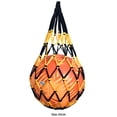 thumbnail image 2 of Nylon Basketball Carry Bag Football Net Bag Football Accessories (Black Yellow), 2 of 7