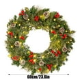 thumbnail image 6 of Christmas Garlands / Wreaths With Lights for Front Door, Material , Durability, Festive Holiday Decoration for Home, Wall, Indoor & Outdoor Use, Create Warm and Welcoming Environment, 1PC, 6 of 7
