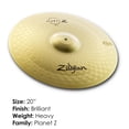 thumbnail image 2 of Ride Cymbal Zildjian Planet Z ZP20R de 20 pulgadas en latón, 2 of 6