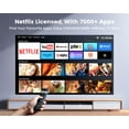 thumbnail image 3 of [Netflix Certified & Dolby Audio] WiMiUS 4K Projector with WiFi and Bluetooth, 700ANSI Lumens, Auto Focus & 6D Keystone, Built-in Streaming Apps, Outdoor & Home Theater Movies, 3 of 8
