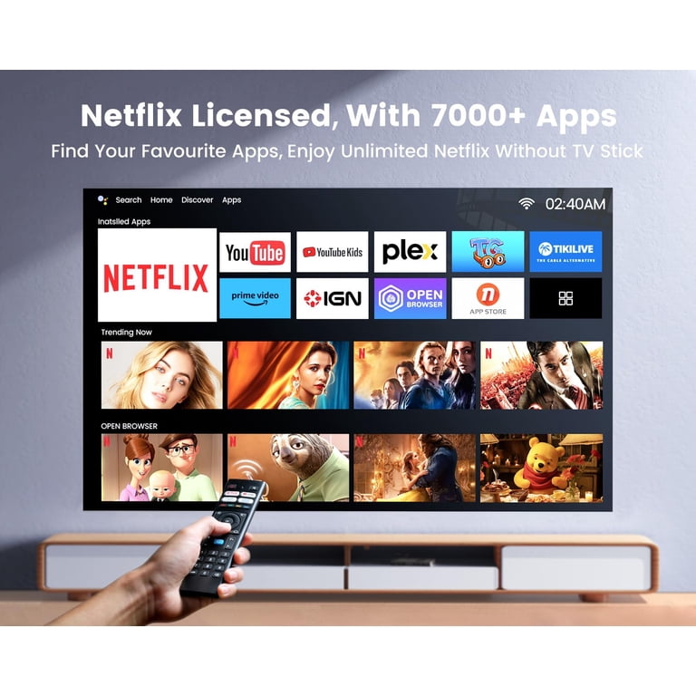 Wimius, Projector, 4K Ultra HD, Dolby Audio, WiFi and Bluetooth