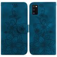 thumbnail image 2 of Compatible avec Samsung Galaxy A41 Étui Portefeuille en Relief Lily avec Porte-Cartes en Cuir PU, 2 of 5