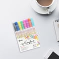 thumbnail image 5 of Uanit Double Line Outline Metallic Marker Pen Set - 8/12/24/36/48 Colors Squiggles Glitter Writing Drawing Pens for Birthday Greeting Cards, 10ml Ink with Fine Tip, Art Supplies, 5 of 5