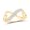 Yellow, variant on 10K Yellow Gold Round Diamond Infinity Ring 0.1cttw