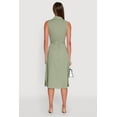 thumbnail image 4 of Womens Lapel Collar Tie Waist Belted Midi Dress, 4 of 4