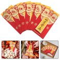 thumbnail image 2 of CIMAXIC Mariage 6 Pcs Nouvel An Chinois Enveloppes Rouges Porte-Argent Pailleté Enveloppes Décoratives pour Festival de Printemps Mariage Anniversaire et Célébrations du Nouvel An Lunaire, 6.61"X3.5"X0.04 Pouces, 2 of 5