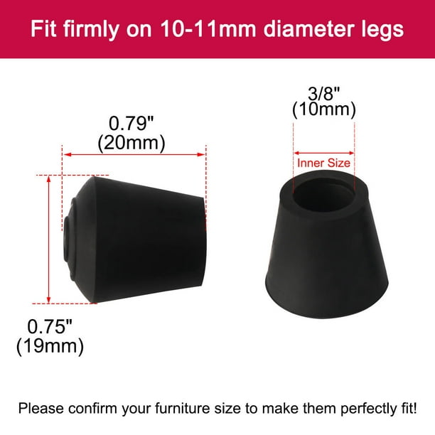Patins en feutre adhésifs pour meubles diamètre 17 mm, 20 unités