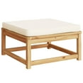 thumbnail image 3 of vidaXL 10 Piece Patio Lounge Set with Cushions Solid Wood Acacia, 3 of 8