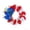 #10-Multicolor【1x 4th of July Wreath】, variant on 4th of July Heart Wreath, 9" Patriotic Red White and Blue Rose Door Decor, Symbolic American Flag Wreath for Memorial Day & Anniversary, Lazyguy