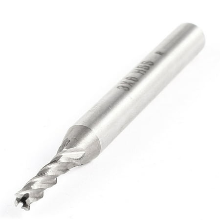 

Unique Bargains Replaceable Milling Tool Cutter Four Flutes High Speed Steel End Mill Gray