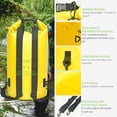 thumbnail image 4 of YUMQUA Waterproof Dry Bag Backpack 40L, Roll Top Floating Waterproof Bags for Kayaking Boating Swimming Hiking Camping and Fishing, Yellow, 4 of 6