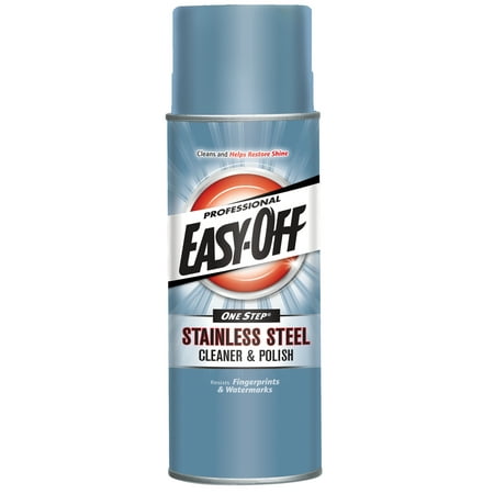 Easy-Off Professional Stainless Steel Cleaner & Polish, 17oz Can, For Grills Ovens &