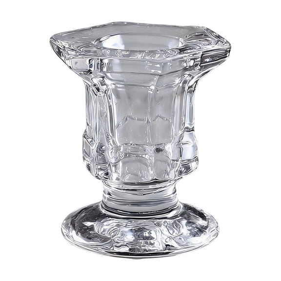 PEIBang Crystal Candle Holders,Clear Candlestick Holder Taper Candle Stand for Wedding Valentines Anniversary Dining Table Decorations