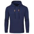 thumbnail image 5 of Sudadera con capucha informal para hombre, jersey de manga larga con cordón, chándal con capucha, ropa de calle con Jacquard a cuadros, otoño, 5 of 5
