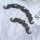 thumbnail image 3 of 24 piezas de adornos para tartas de carnaval mexicano con bigote y sombrero, para fiestas de cumpleaños de bebés, decoración de mesa de postres con palillos de fruta, 3 of 7
