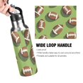 thumbnail image 4 of Yayeee 20oz Insulated Water Bottle Double Wall Stainless Steel with Flip Straw Lid, Game Day Footballs, 4 of 7
