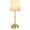 Gold, variant on Portable Cordless Table Lamp Usb Rechargeable Fabric Shade Desk Lamp (Light Decoration)