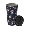 thumbnail image 2 of Fotbe Astronaut Surfing Printed Insulated Travel Coffee Mug Spill Proof Leak Proof Stainless Steel Coffee Tumbler Reusable Coffee Cups with Lids Thermos, 2 of 8