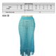 thumbnail image 2 of Mujeres Sexy Hollow Out Mesh Tassle Faldas Beach Cover Up Summer Fish Net Traje de baño Wrap Traje de baño - Verde Zhivalor BST3001342-2, 2 of 6
