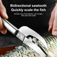 thumbnail image 4 of Stainless Steel Fish Scale Remover and Gutting Tool | 2-in-1 Multipurpose Kitchen Descaler Knife | Ergonomic Handle | Rustproof | Efficient Cleaning for Home Chefs | Easy Fish Cleaning, 4 of 9