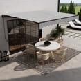 thumbnail image 3 of ALEKO Motorized Retractable Home Patio 20 x 10 ft Awning Silver Gray Canopy, 3 of 7